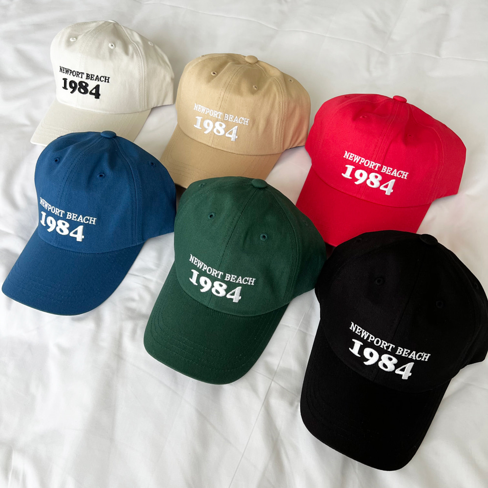 1984 뉴포트 자수 볼캡 모자 남녀공용_(6color)
