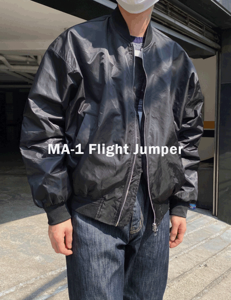 스놉 베이직 MA-1 항공 점퍼 블루종 자켓(2color)