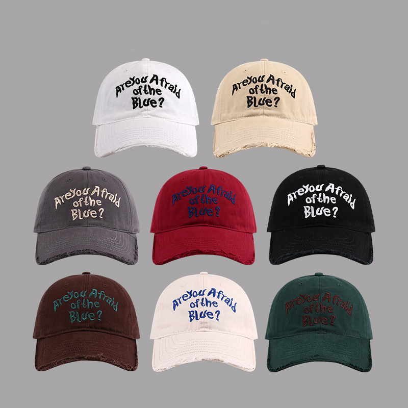[1+1할인] 알유 자수 빈티지 볼캡 모자 (9color) 남녀공용 스트릿 Y2K